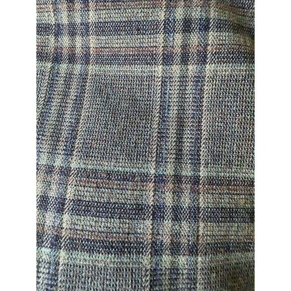 Lane Bryant Purple Tan Plaid Wide Leg Pants Preppy Career Fall size 26 - Picture 5 of 7